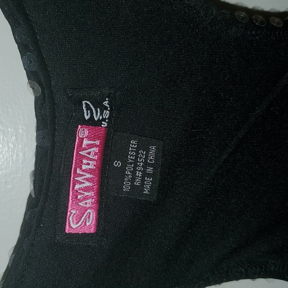 NWOT Black Sequence Dress - Picture 2 of 5